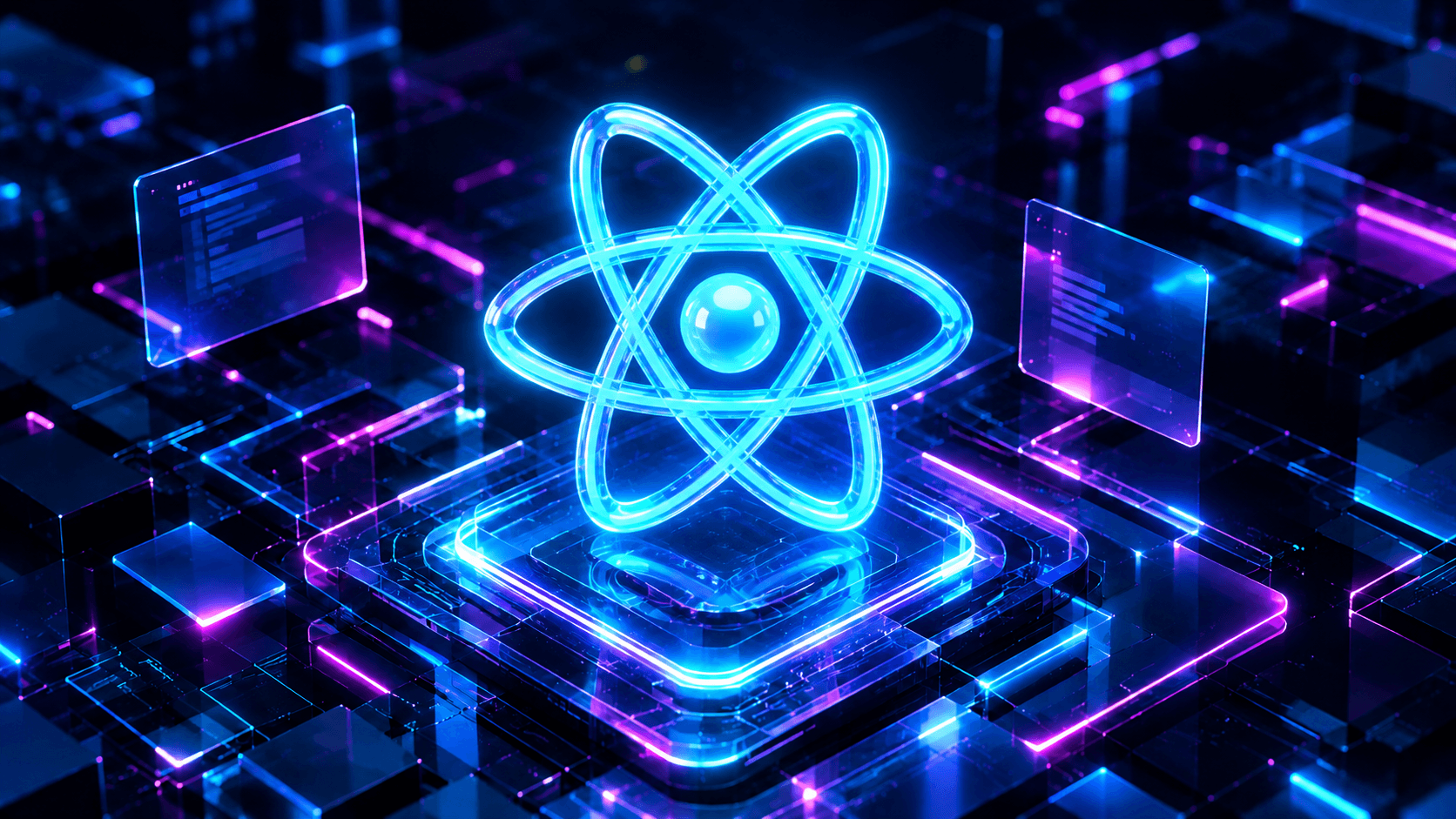Иллюстрация технологии React.js